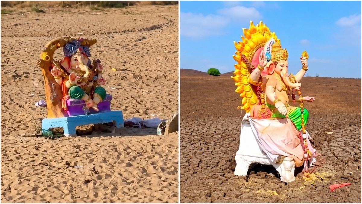 El Nino hits Ganapati visarjan: Idols left on dried-up riverbed in Andhra