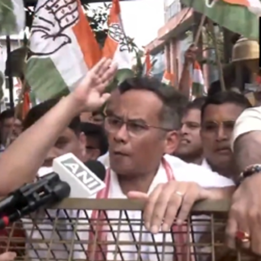 Gaurav Gogoi detained during protest demanding CEC Gyanesh Kumar's removal