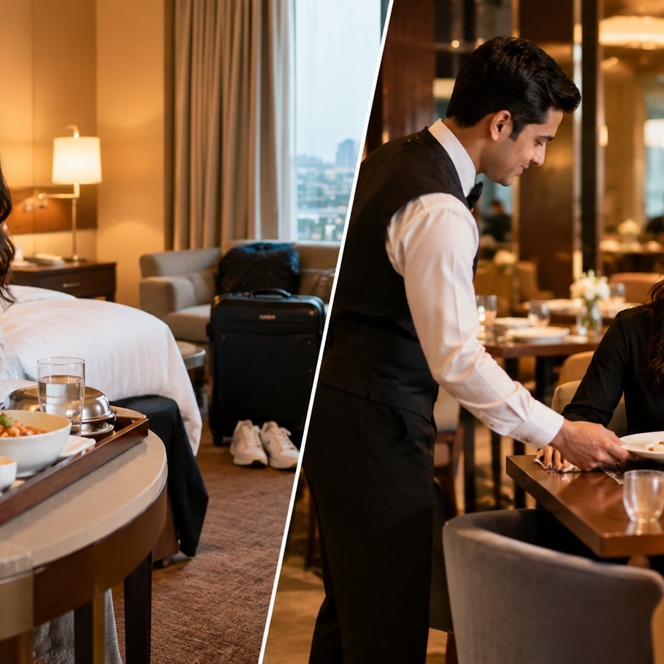 Room dining vs restaurant dining: 5 key differences to know
