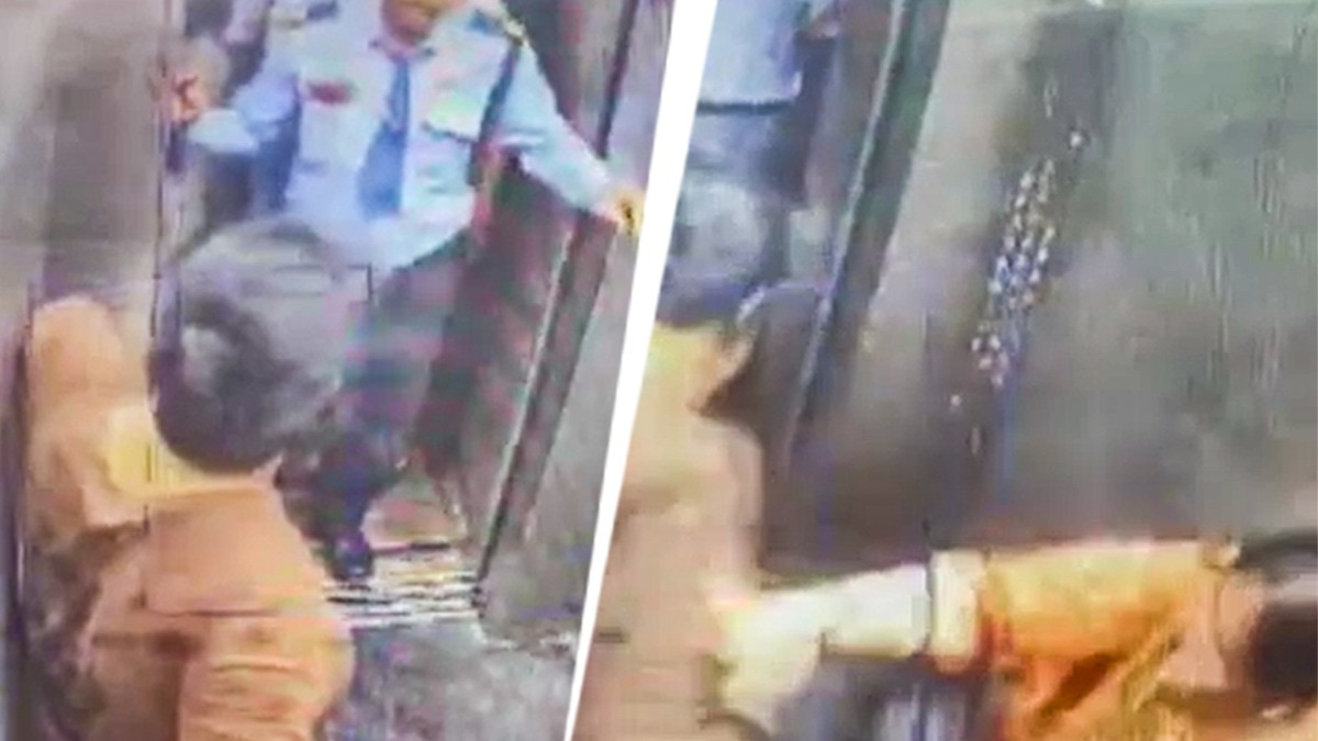 Video: Dog in lift sparks fight between 2 Ghaziabad women, stick attack follows