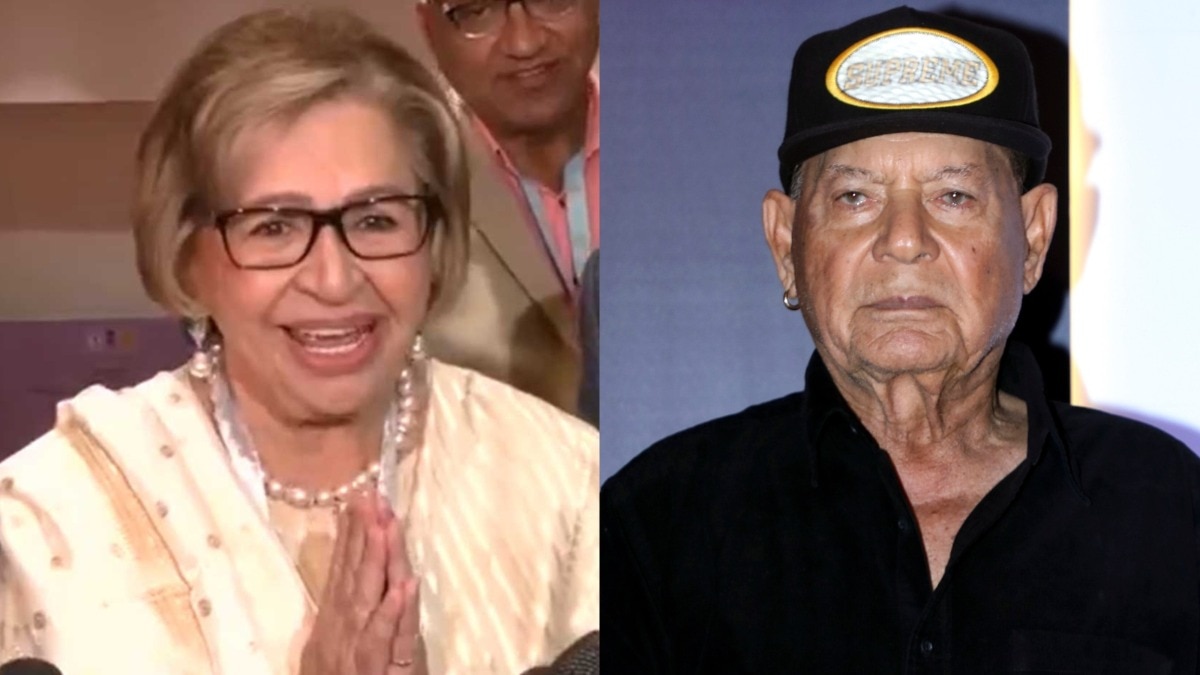Helen accepts award on Salim Khan's behalf, reassures fans about his health