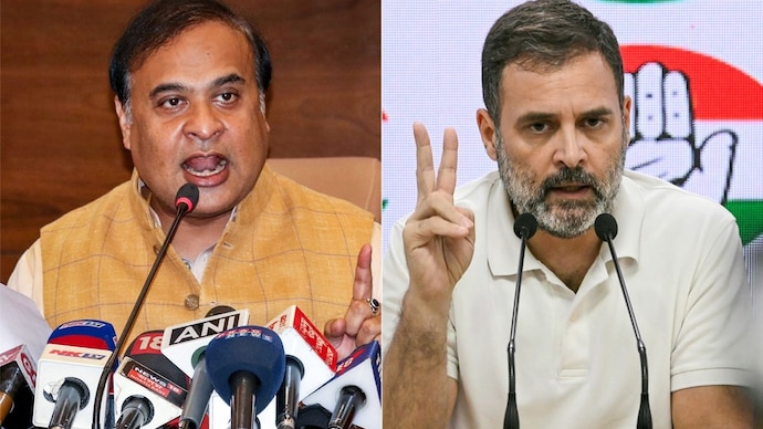Assam Chief Minister Himanta Biswa Sarma claimed that Congress MP Rahul Gandhi had allowed a murder accused to contest an election. (File photo)