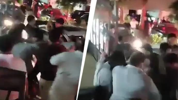 Investigators are checking aspects including the pub’s permitted operating hours and rules relating to music. (Screengrab) Hyderabad brawl