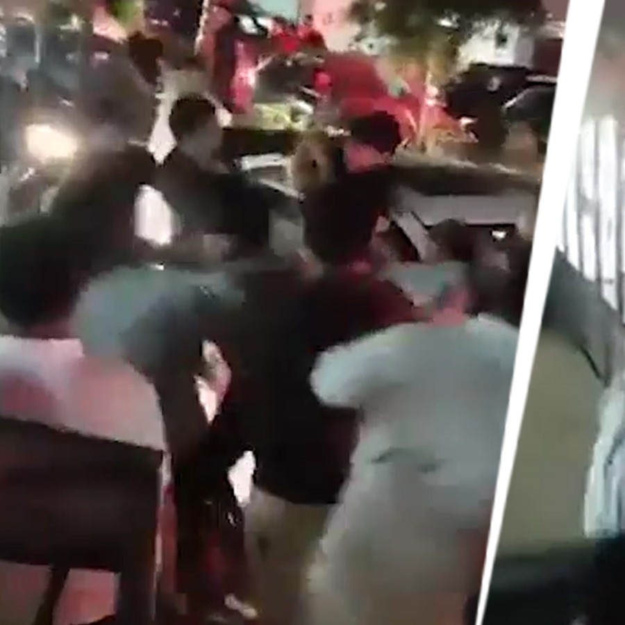 Beer bottles broken, glass panes damaged: Hyderabad pub fight caught on camera