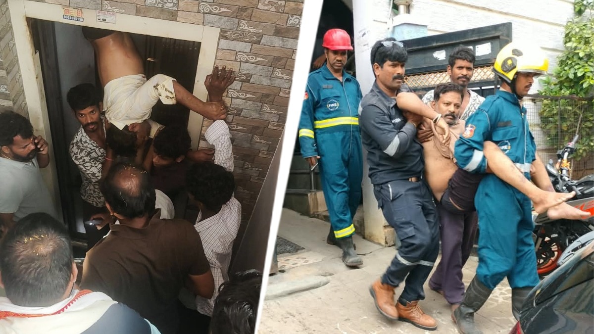 Man hangs trapped between lift and wall in Hyderabad, rescued after 90 minutes