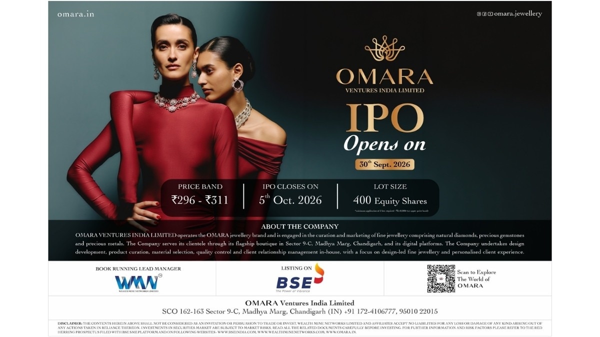 Omara Ventures India Limited Files RHP; IPO to Open on September 30, 2026 with ₹41.99 Crore Issue