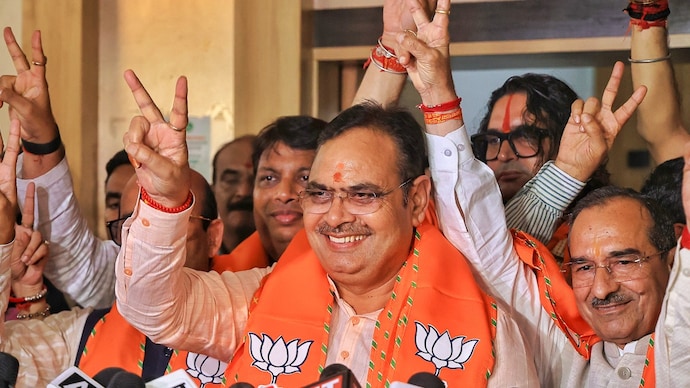 In Bharatpur, Rajasthan CM Bhajan Lal Sharma's home turf, Independents secured a majority with 36 of 65 wards, while the BJP won just 20. (X/@BhajanlalBjp) In Bharatpur, Rajasthan CM Bhajan Lal Sharma's home turf, Independents secured a majority with 36 of 65 wards, while the BJP won just 20. (X/@BhajanlalBjp)
