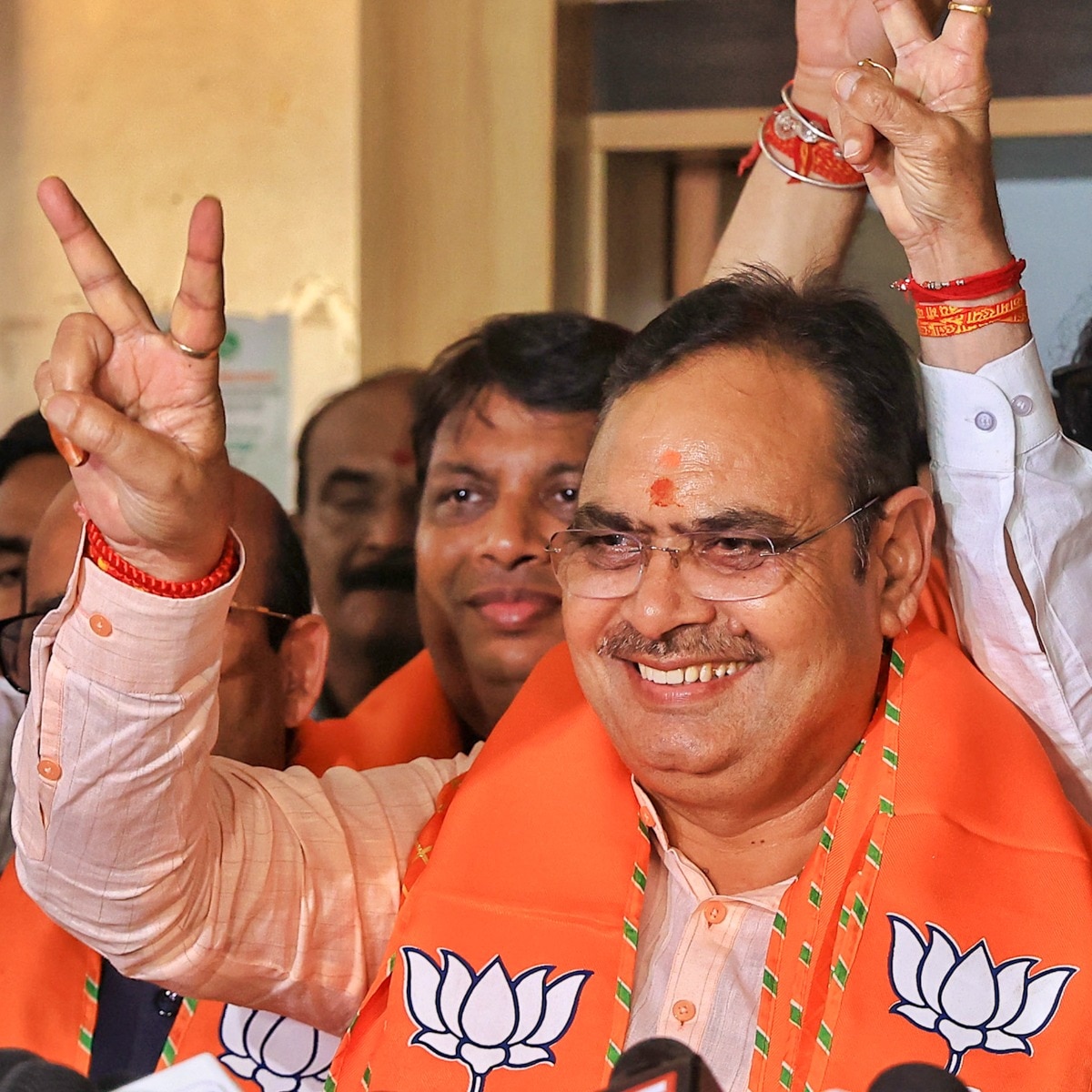 In Bharatpur, Rajasthan CM Bhajan Lal Sharma's home turf, Independents secured a majority with 36 of 65 wards, while the BJP won just 20. (X/@BhajanlalBjp)