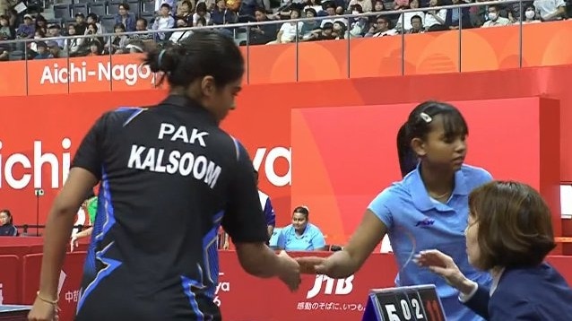 Handshake not an issue in table tennis as India women thrash Pakistan