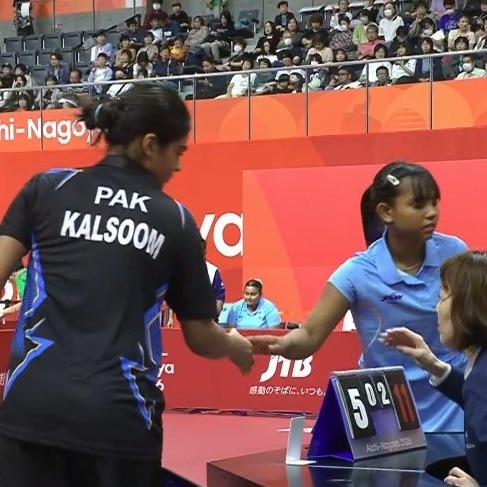 Handshake not an issue in table tennis as India women thrash Pakistan