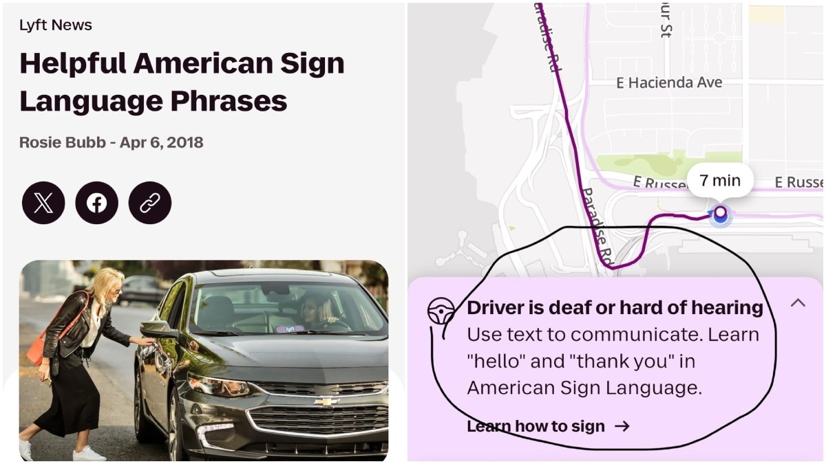 Indian founder books cab in US, gets sign language guide for specially-abled driver