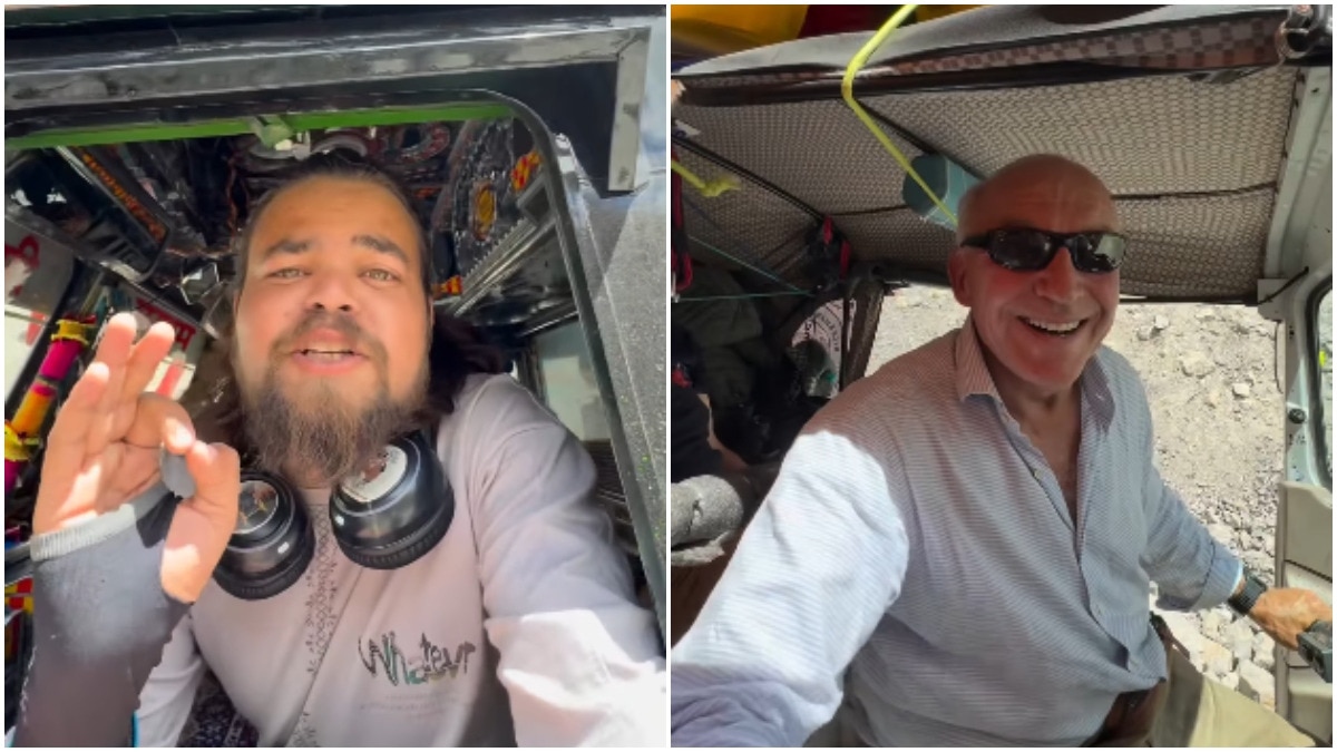 Indian man's surprise meeting with 2 British tourists riding an auto in Spiti