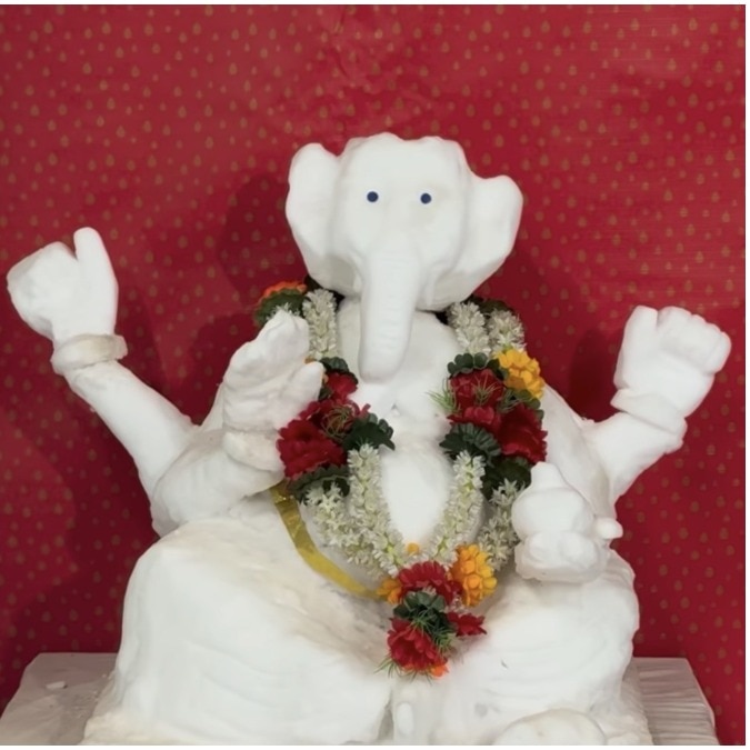 Indian scientists make Lord Ganesha idol with snow in Antarctica, post visarjan video