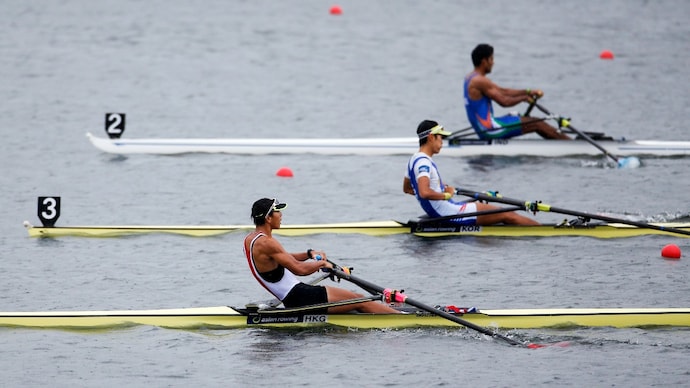 India's rowing contingent is in chaos at Asian Games 2026. (Image: Reuters) India's rowing contingent at Asian Games