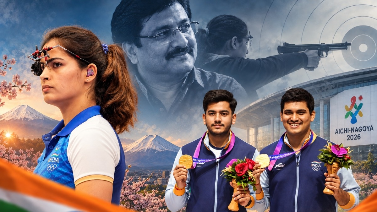 India's shooting contingent will be their best bet at a strong medal haul. (Image: PTI, Reuters) India's shooting team at Asian Games 2026.