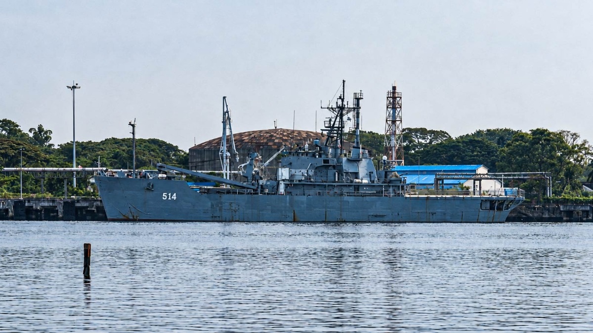 Iranian ship IRIS Lavan remains docked in Kochi 6 months after it was given safe harbour amid the war with US. (Reuters Photo) IRIS Lavan docked in Kochi