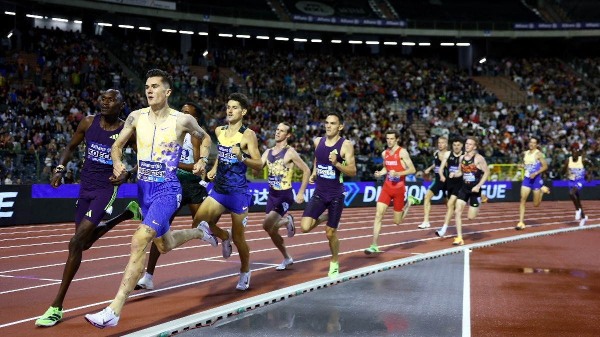 Olympic champion loses Diamond League final, calls opponents 'a bunch of cowards'