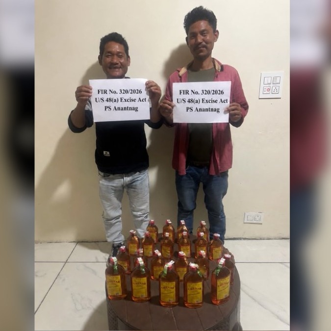 Jammu and Kashmir cops arrest 2 men in liquor case, their smiling mugshots go viral