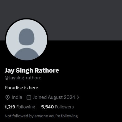 Jay Singh Rathore is trending on X. Who is he?