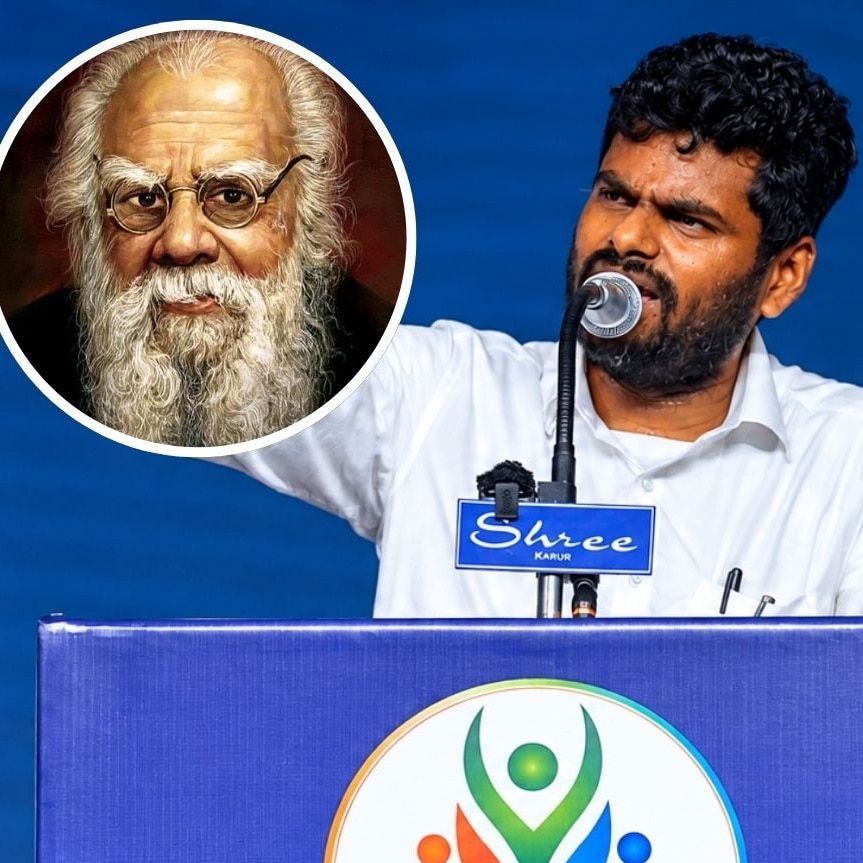 Annamalai clarifies stance, rejects Periyar's anti-Brahmin and atheist ideology