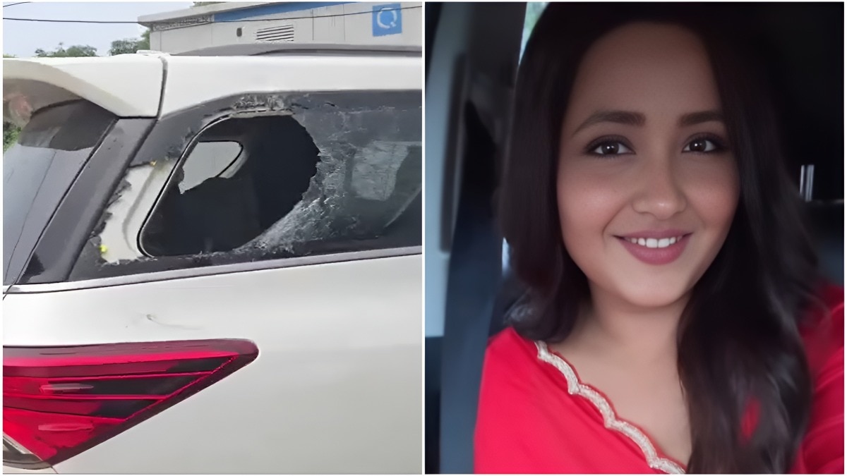 Bhojpuri actor Kajal Raghwani's car attacked in Bihar, she escapes unharmed