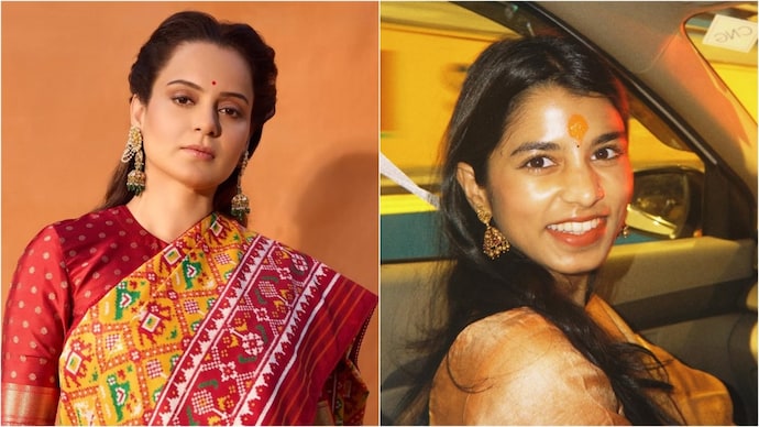 Kangana Ranaut (L) defends BJP MLA Maithili Thakur (R) amid Rolls-Royce controversy (Photo: Instagram) Kangana Ranaut defends Maithili Thakur