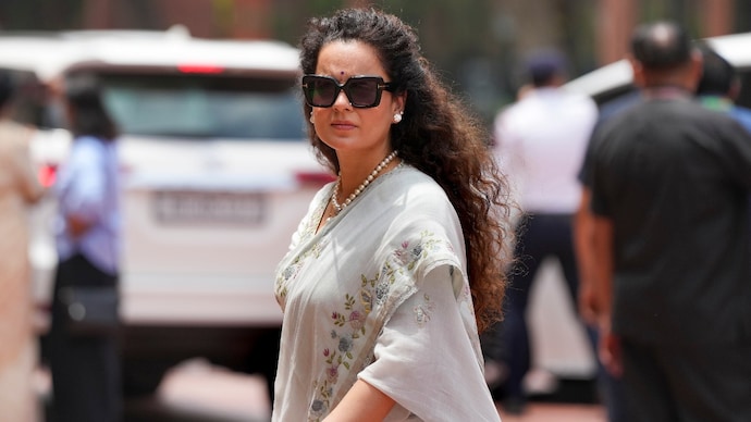 Actor-politician Kangana Ranaut said that character assasination on women must stop. (Photo credit: PTI Photo/Arun Sharma) Kangana Ranaut