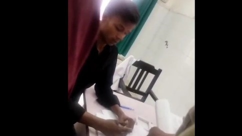 Caught on camera: Kanpur hospital driver examines patients, writes prescriptions