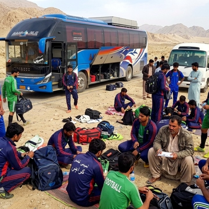 Karachi football team robbed at gunpoint in Balochistan, players lose cash, phones