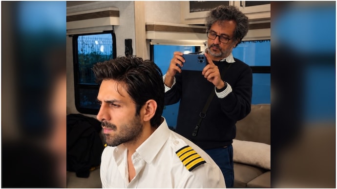 Kartik Aaryan shares picture with director Shimit Amin. (Credit: Instagram/KartikAaryan) Kartik Aaryan shares picture with director Shimit Amin.