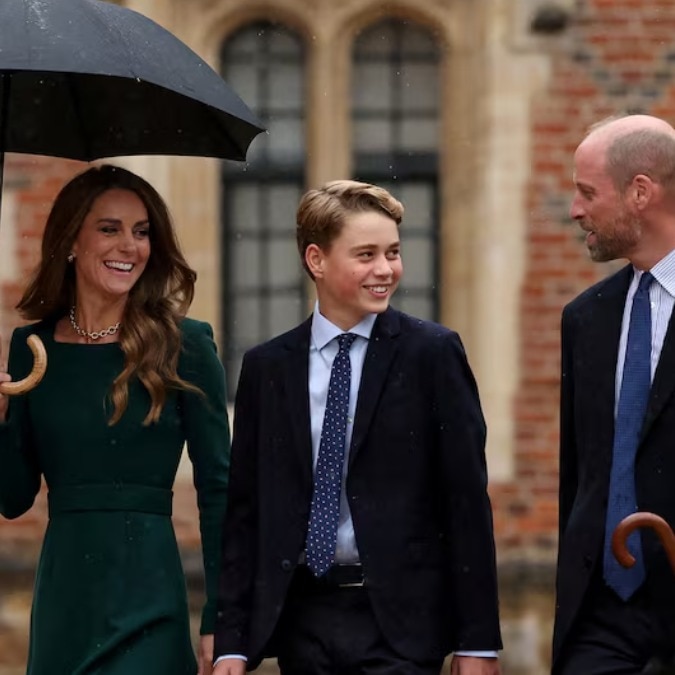 Kate Middleton, Prince William accompany Prince George on his first day of college