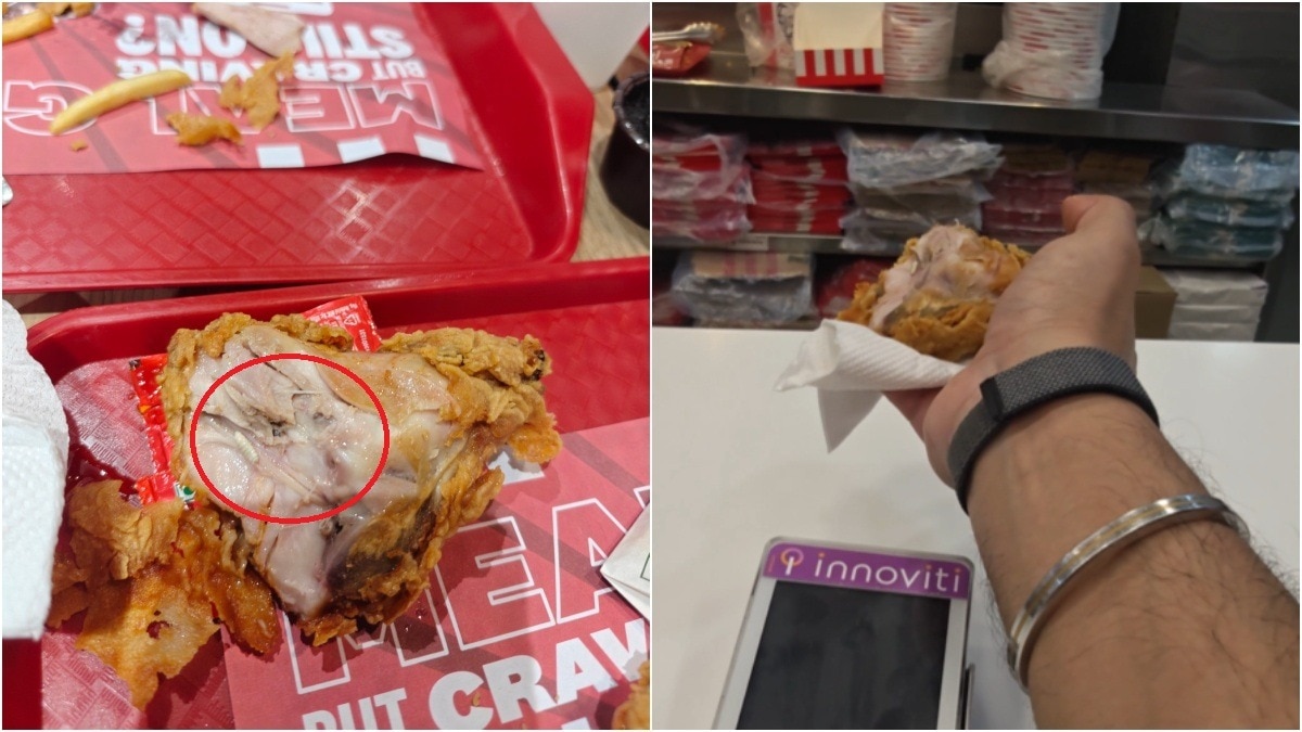 Customer finds maggot inside chicken at Greater Noida KFC, company responds