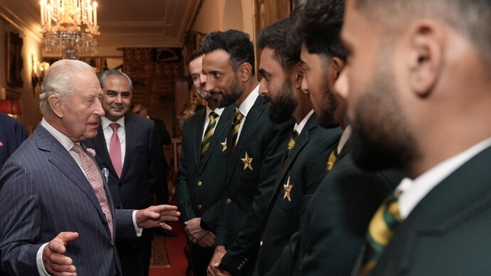 Four dropped players attended the royal engagement at Clarence House. (Photo: Reuters) King Charles, Pakistan Cricket Team, England vs Pakistan