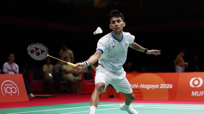 Lakshya Sen defeated Kodai Naroka in India's 3-0 win over Japan at Asian Games 2026 (Reuters Photo) Lakshya Sen, Asian Games 2026, badminton