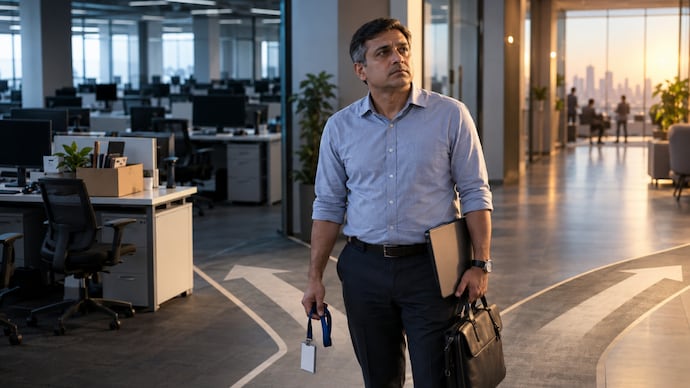Layoffs in corporate India: Why turning 45 is becoming a workplace risk (AI generated image) Layoffs in corporate India: Why turning 45 is becoming a workplace risk (AI generated image)
