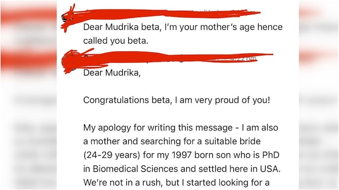 A woman from Rajasthan received a polite marriage proposal from a stranger on LinkedIn. (Photo: @mudrikakavria/X) linkedin