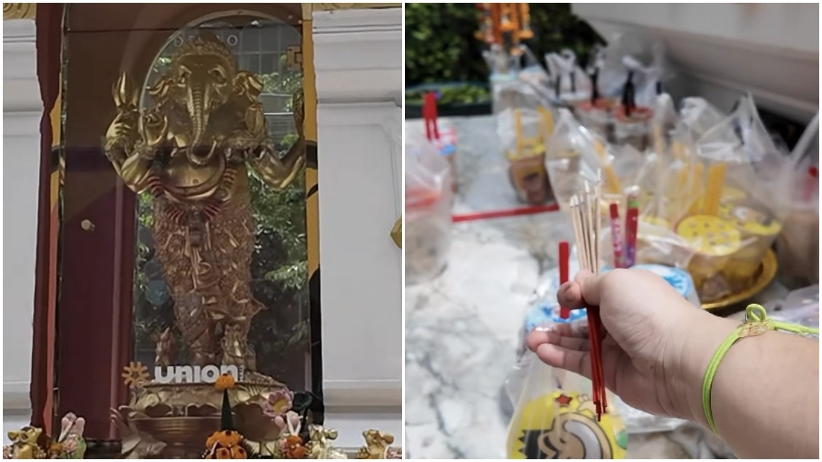 Lord Ganesha gets boba tea instead of modak in Thailand, and there's a reason for it