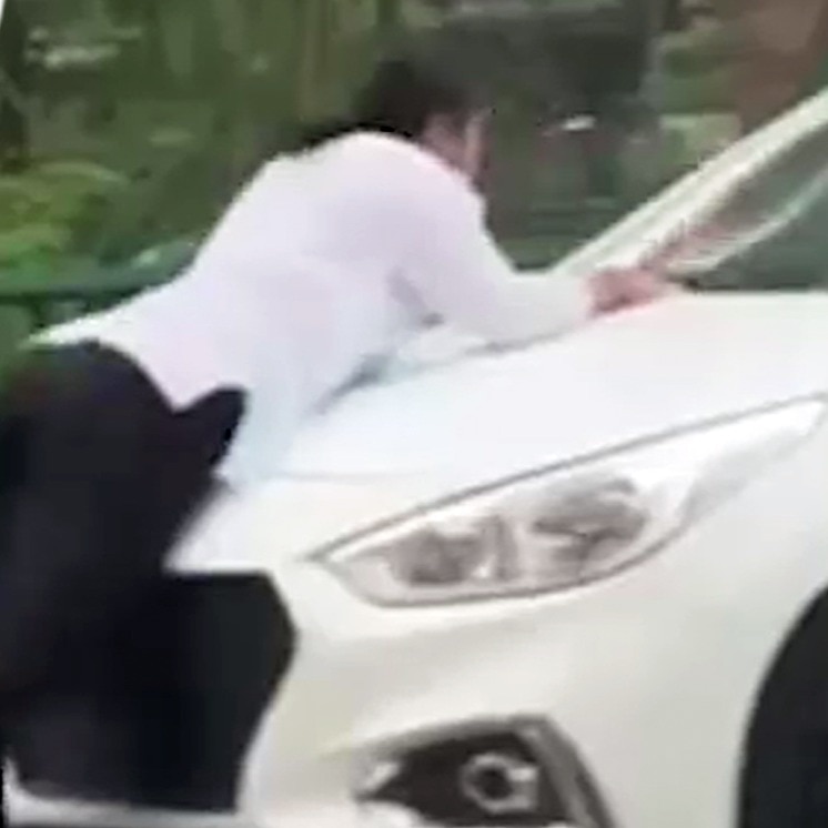Video: Man hits girlfriend with car after fight, drags her on bonnet, runs over