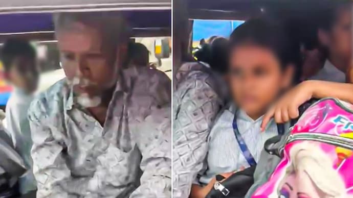 Maharashtra man stops auto carrying 17 schoolchildren, asks driver to explain Maharashtra man stops auto carrying 17 schoolchildren asks driver to explain