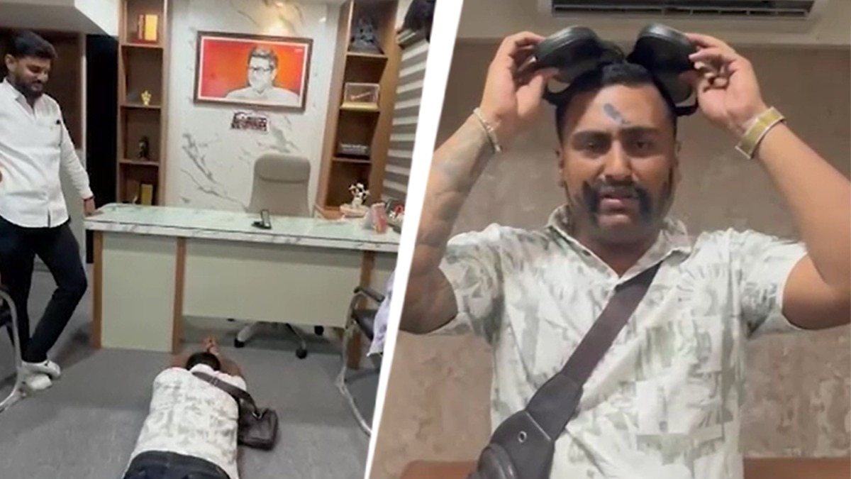 Influencer forced to do sit-ups, bow before Raj Thackeray's pic over reel