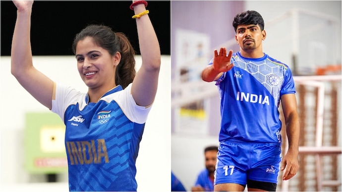 Manu Bhaker and Pawan Sehrawat will lead India at Asian Games 2026. (Photo: Reuters, Instagram/pawan_sehrawat) Manu Bhaker, Pawan Sehrawat, Asian Games 2026