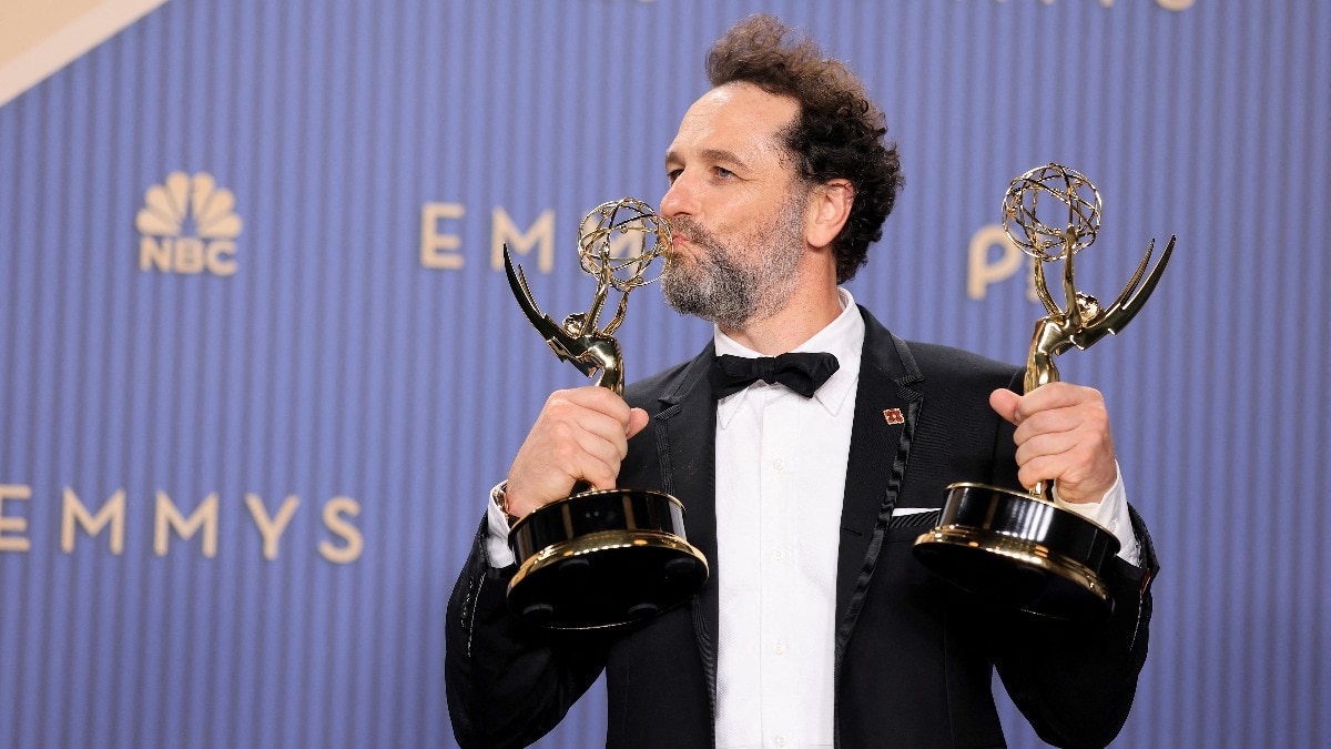 Matthew Rhys makes Emmy history with double win for Widow's Bay, The Beast in Me