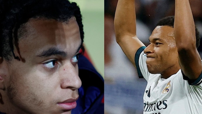 The Mbappe brothers had a contrasting night in the Champions League. (Reuters Photo) Mbappe