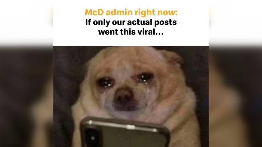 McDonald's India shared a meme response to a now-deleted viral post on X. (Photo: X/mcdonaldsindia) mcd