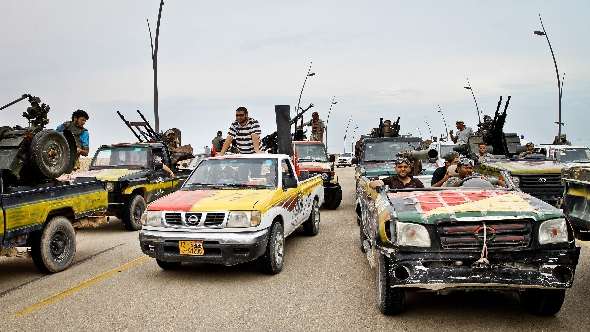 Why a fleet of Toyota Hilux, not rockets, signals a storming militia