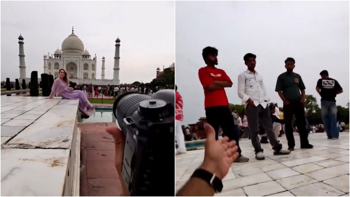 Taj Mahal photographer calls out men staring at foreign tourist, tells them to move