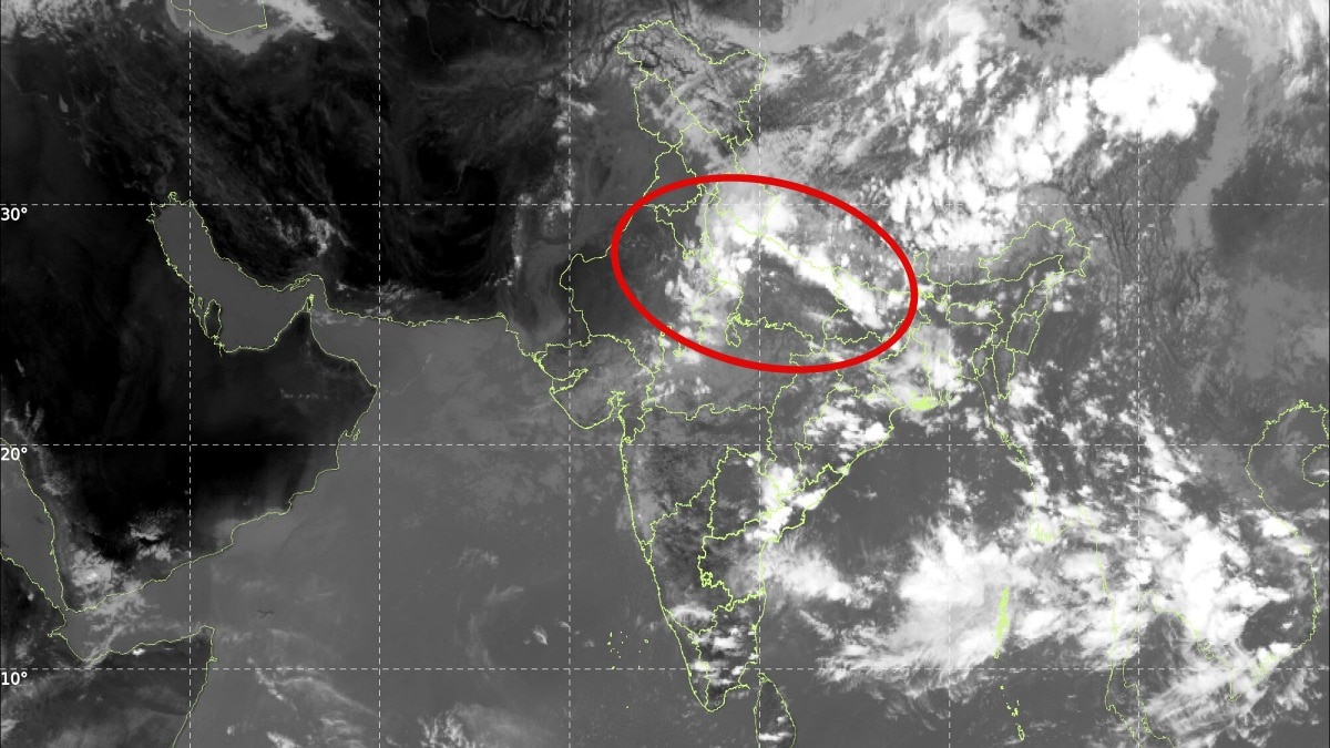Satellite Tracks Monsoon's Final March Over North India; Rainfall to Shift South Soon