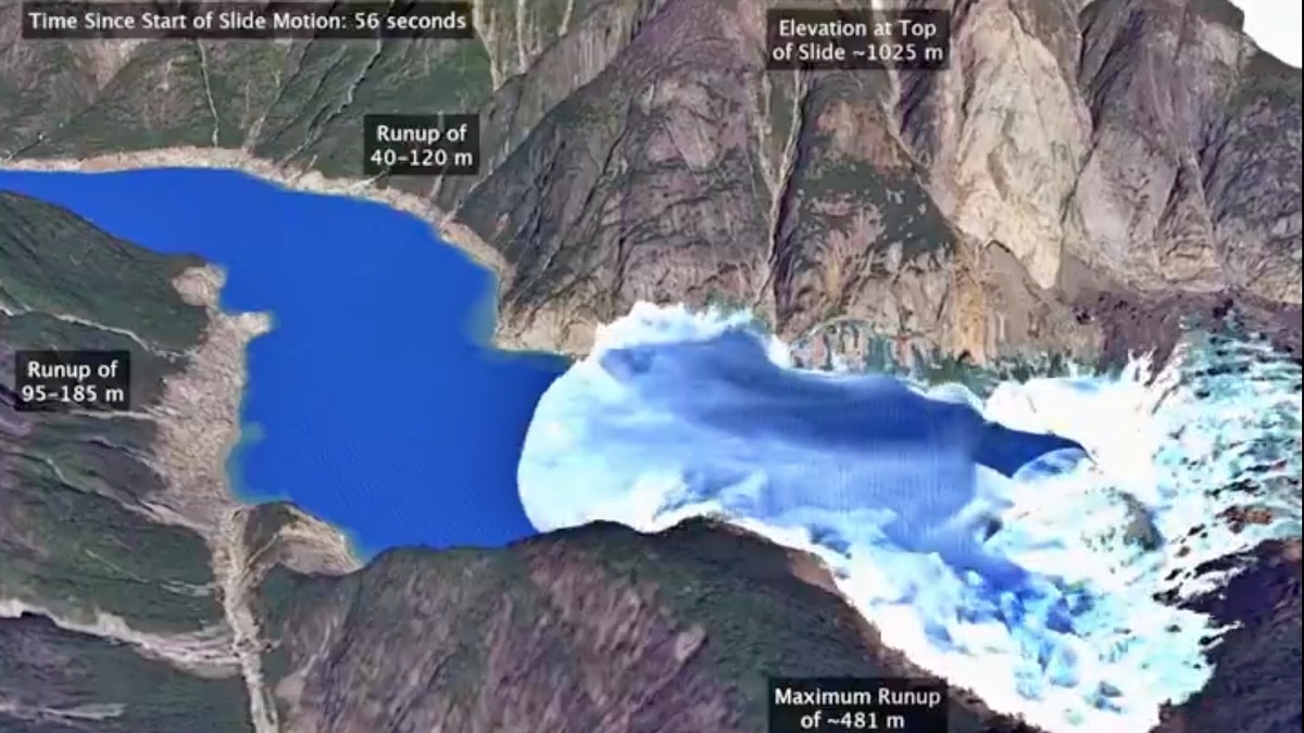 A landslide unleashed a monster 1,580-foot tsunami that no one saw coming