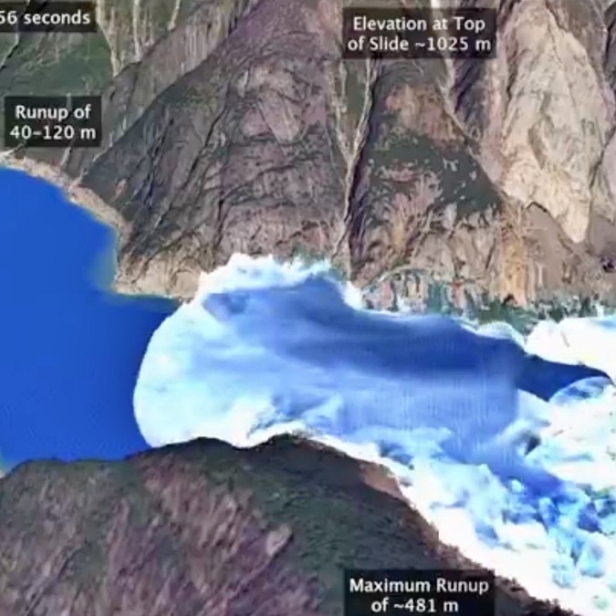 A landslide unleashed a monster 1,580-foot tsunami that no one saw coming