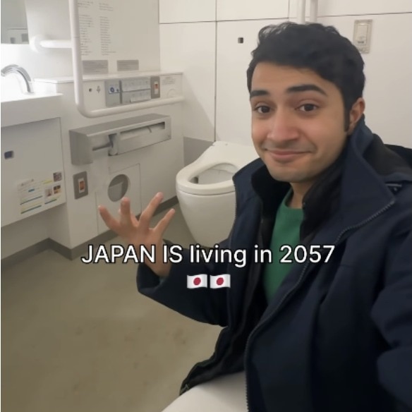 Mumbai man explores Japan's futuristic public toilet with voice-activated features